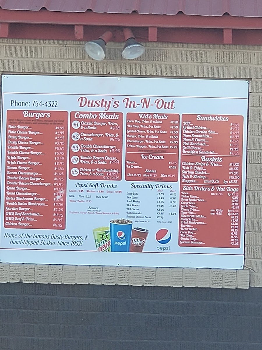 Dusty's In-N-Out Menu - Image 2