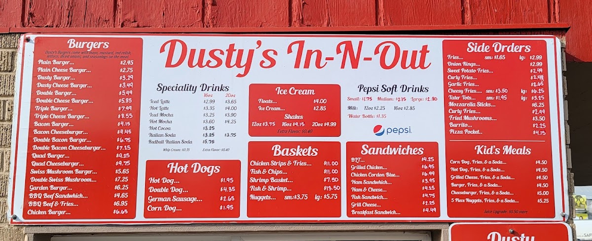 Dusty's In-N-Out Menu - Image 5